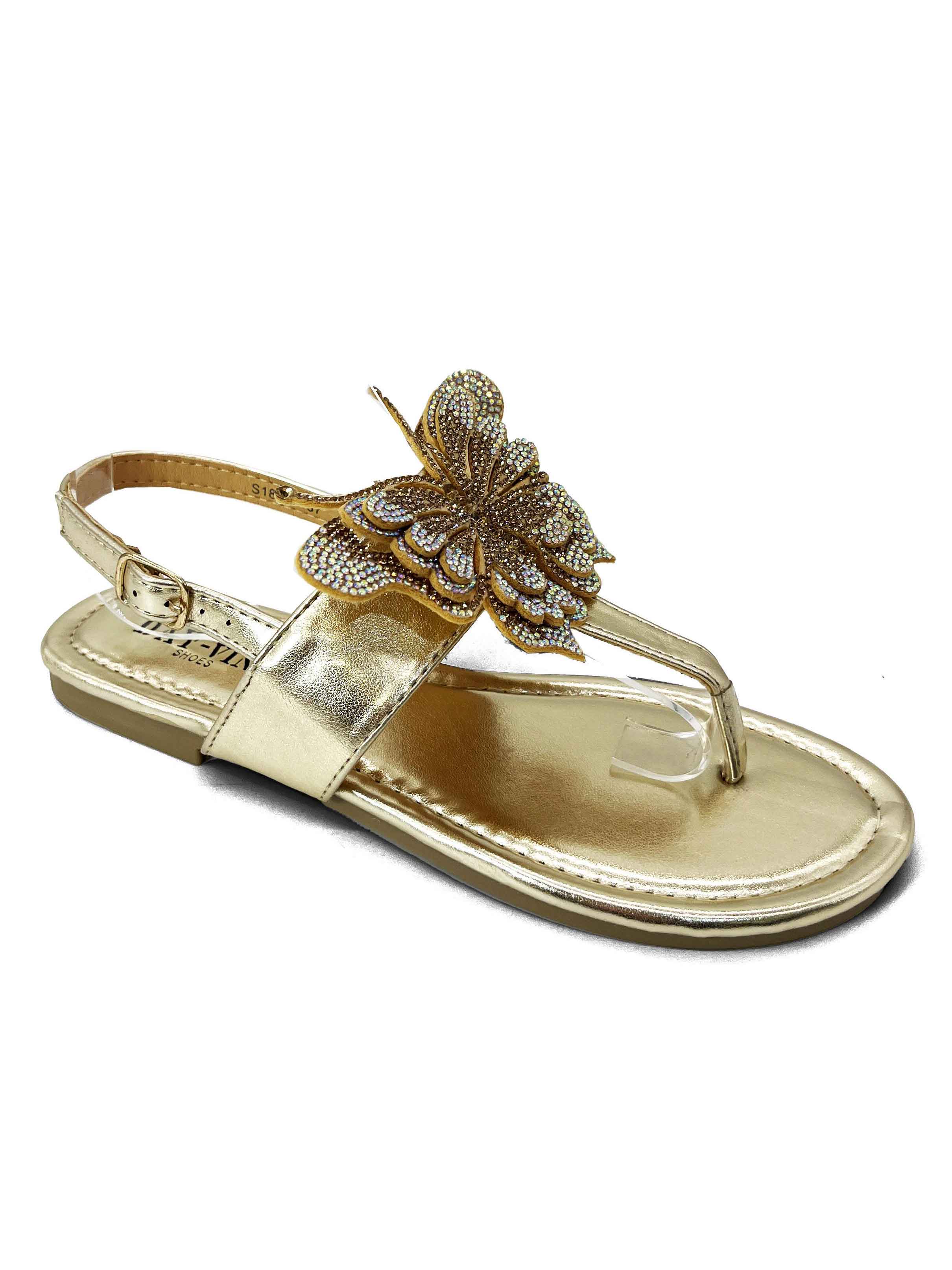 Lily - Söta sandaler med fjäril prydda med liknelser